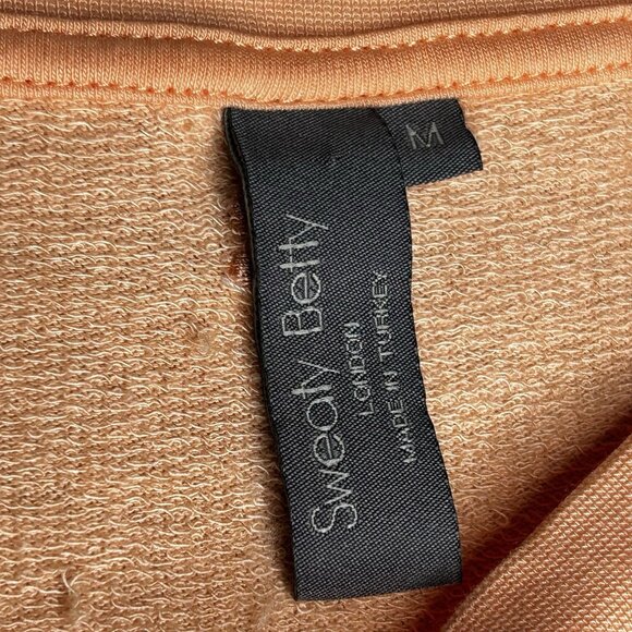 Sweaty Betty After Class Sweatshirt Womens Medium Peach Workout Yoga Pullover - Picture 3 of 10